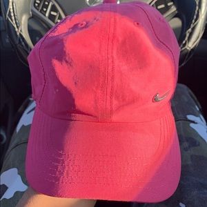 Pink nike hat